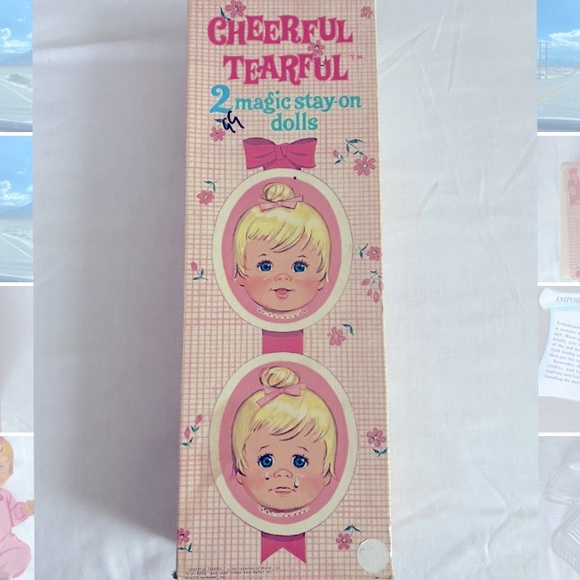 Vintage 1966 Cheerful Tearful Magic Dolls by Whitman- ORIGINAL BOX - Picture 1 of 12